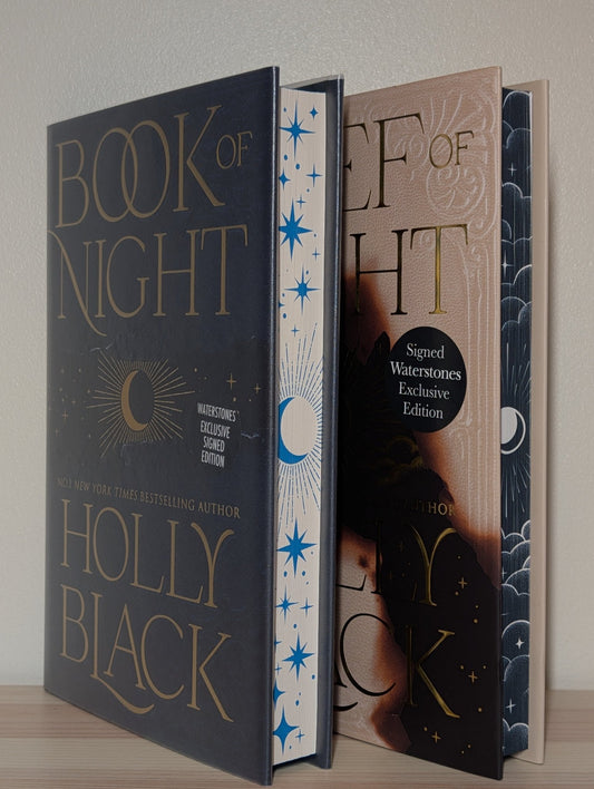 Book of Night; Thief of Night by Holly Black (Signed Set with sprayed edges) - Fialta Books