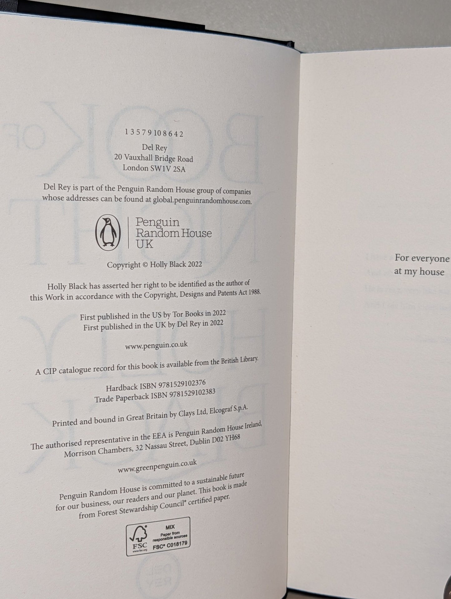 Book of Night; Thief of Night by Holly Black (Signed Set with sprayed edges) - Fialta Books