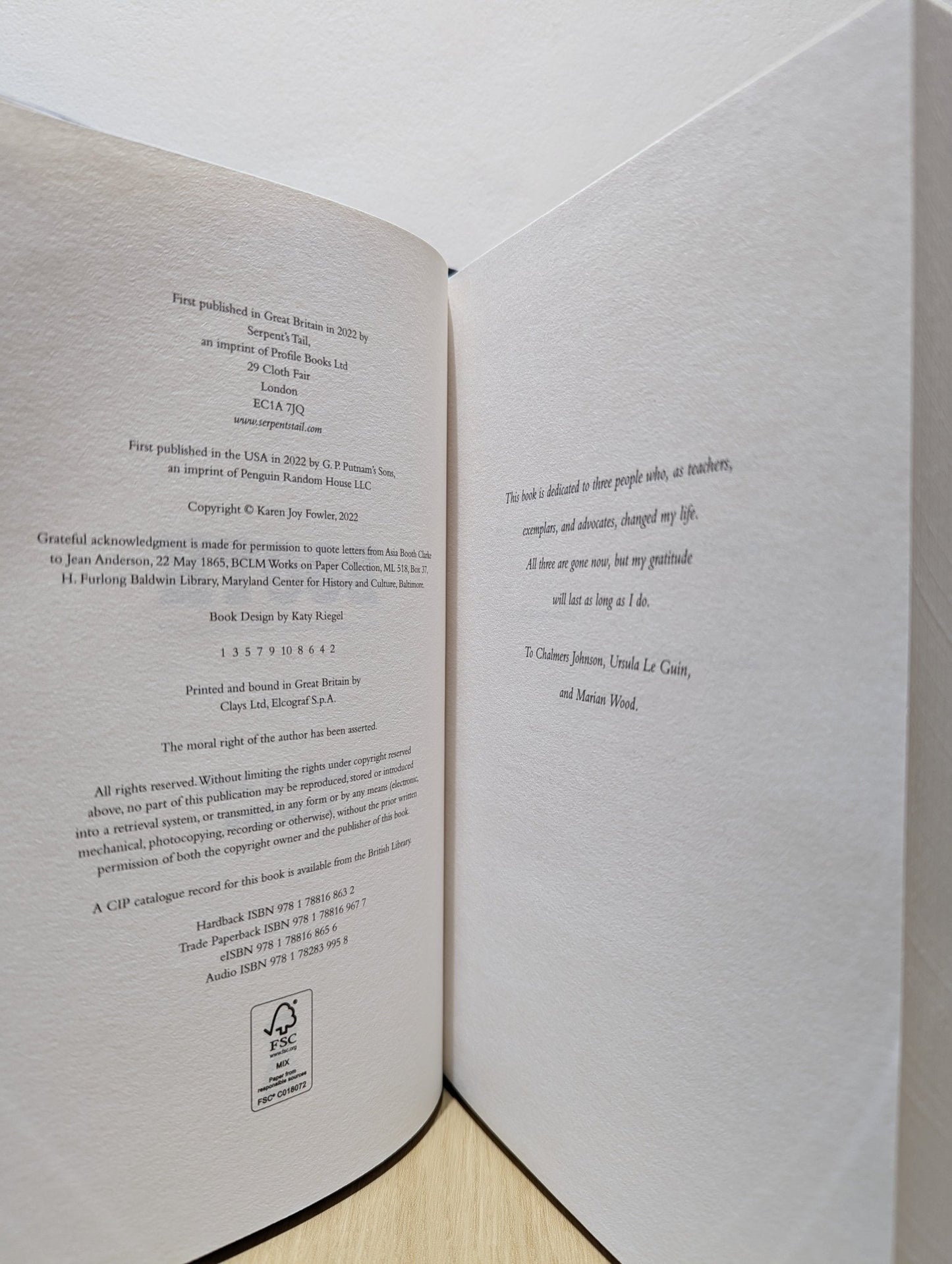 Booth by Karen Joy Fowler (Signed First Edition with extra essay) - Fialta Books