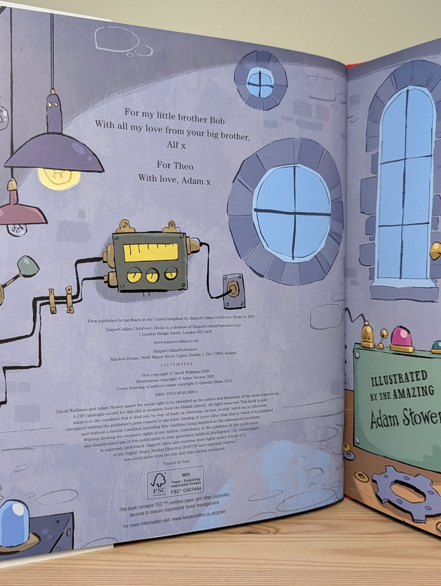 BOT by David Walliams (Signed First Edition) - Fialta Books