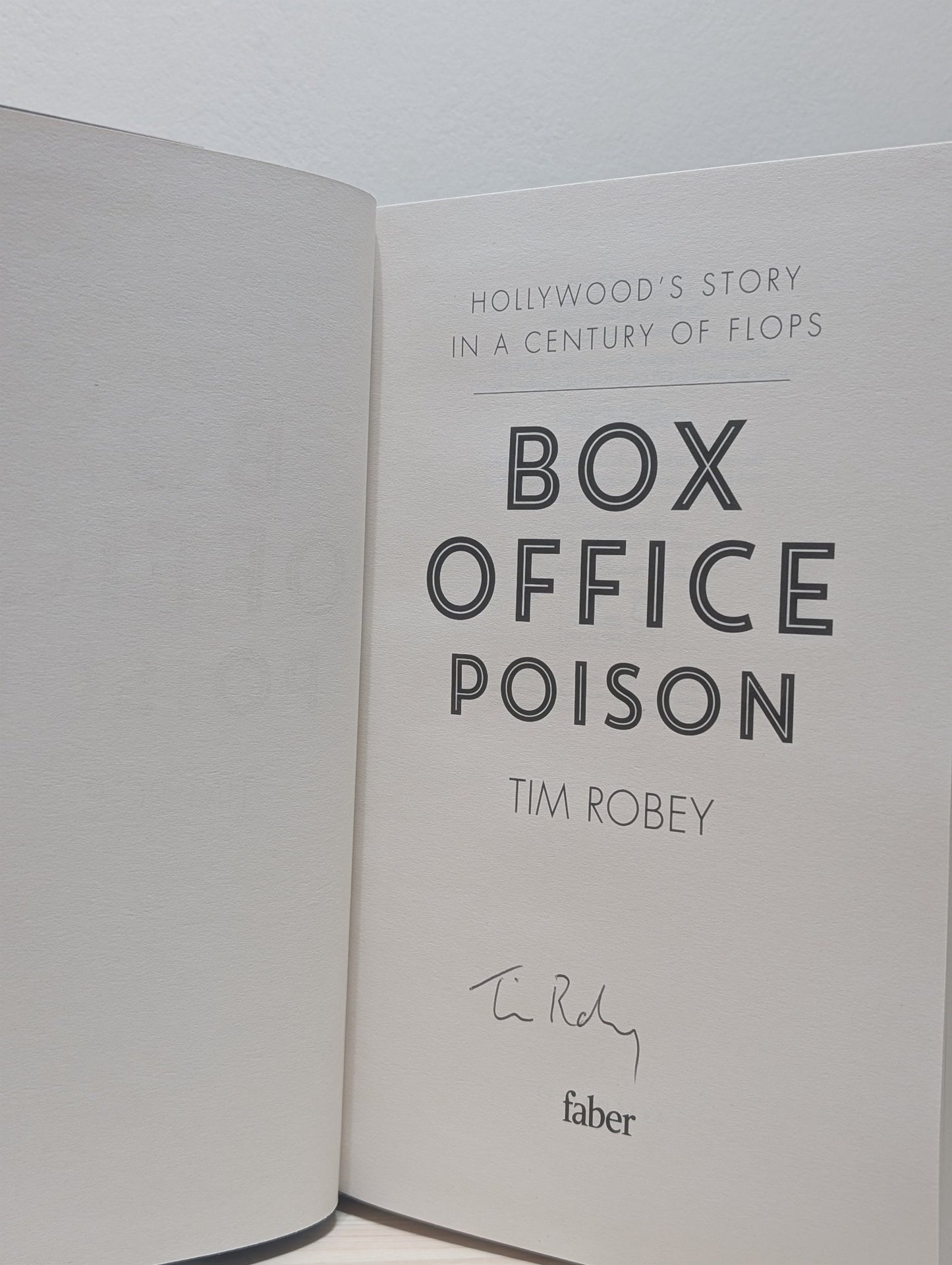 Box Office Poison by Tim Robey (Signed First Edition) - Fialta Books