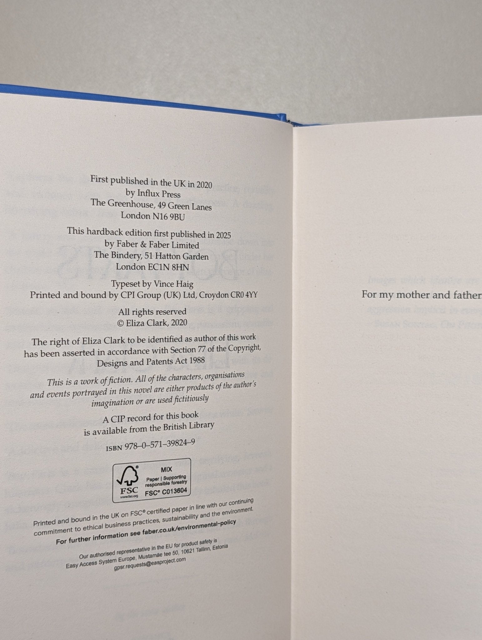Boy Parts; Penance by Eliza Clark (Signed Gift Edition) - Fialta Books