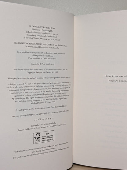 Bread of Angels by Patti Smith (Signed First Edition) - Fialta Books