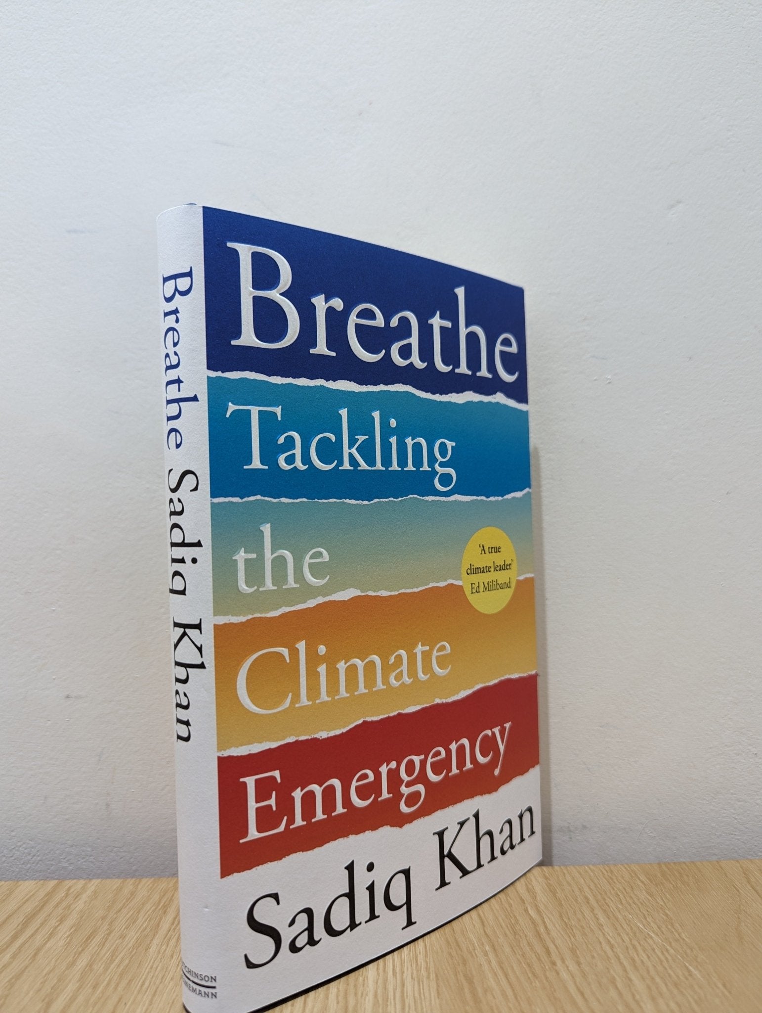 Breathe: Tackling the Climate Emergency by Sadiq Khan (Signed First Edition) - Fialta Books