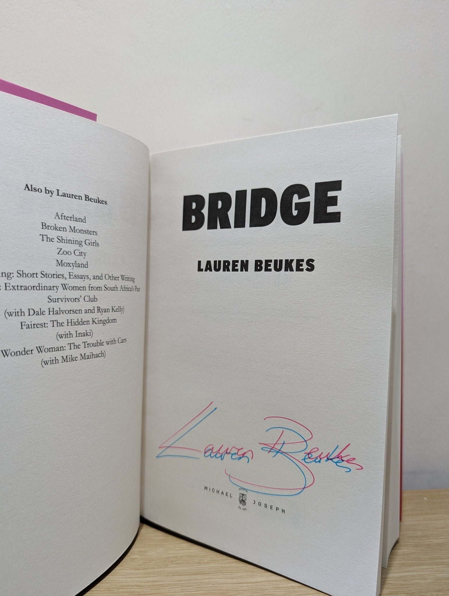 Bridge by Lauren Beukes (Signed First Edition) - Fialta Books