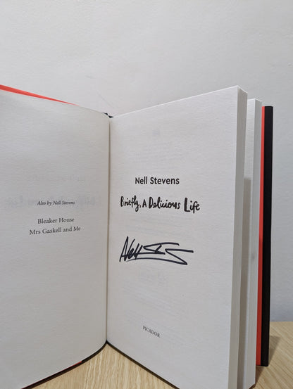 Briefly, A Delicious Life by Nell Stevens (Signed First Edition) - Fialta Books