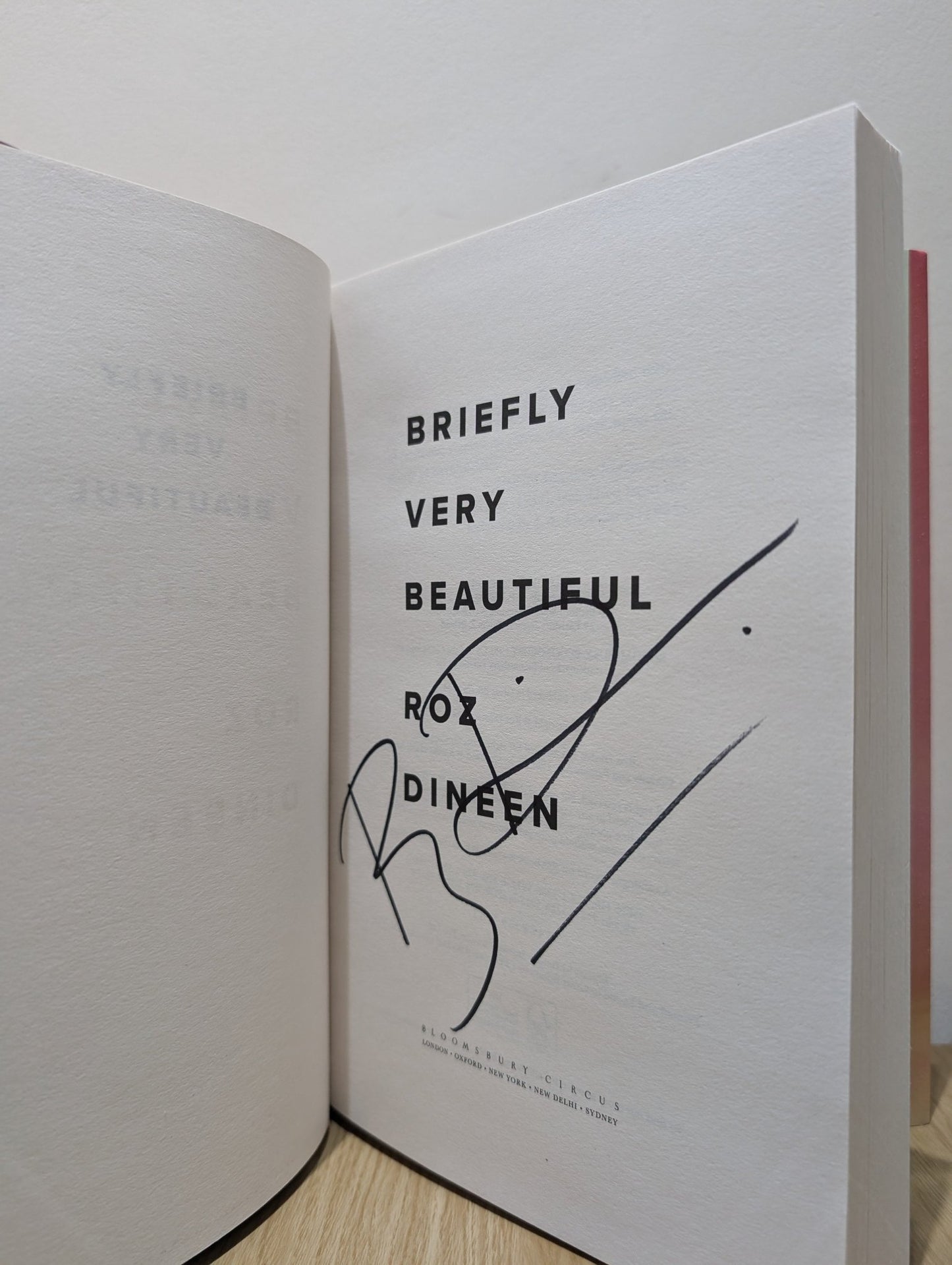 Briefly Very Beautiful by Roz Dineen (Signed First Edition) - Fialta Books