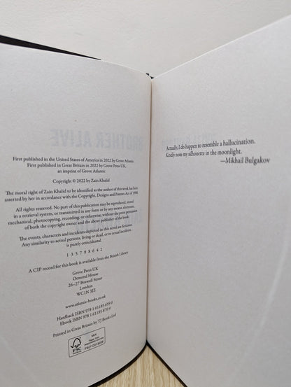 Brother Alive by Zain Khalid (First Edition) - Fialta Books