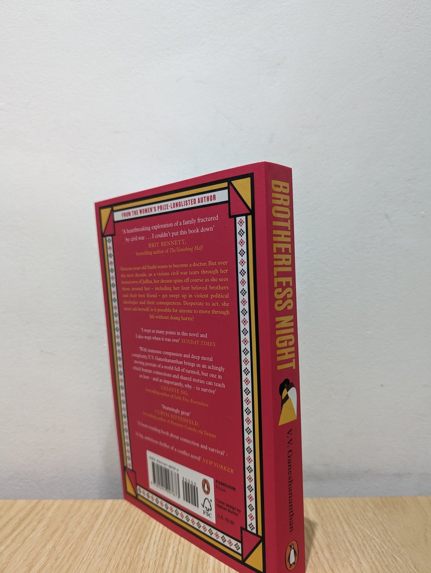 Brotherless Night by V.V. Ganeshananthan (Signed Paperback Edition) - Fialta Books