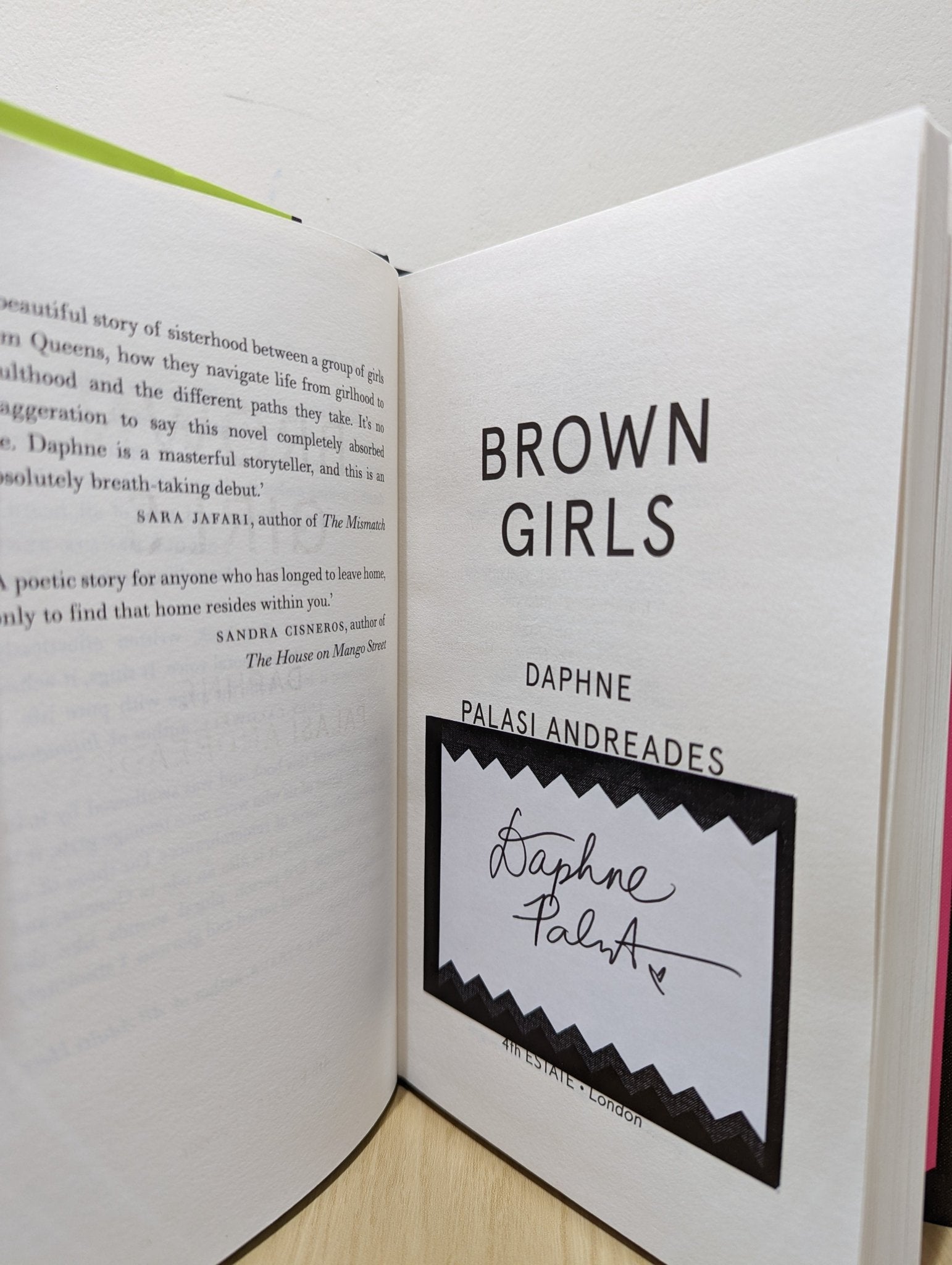 Brown Girls by Daphne Palasi Andreades (Signed First Edition) - Fialta Books