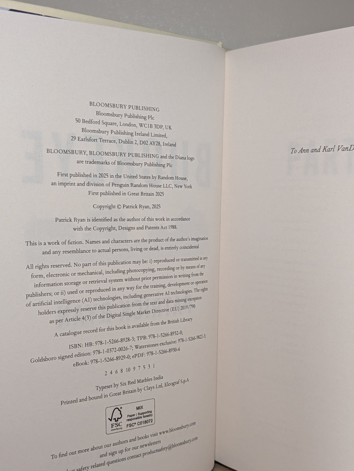 Buckeye by Patrick Ryan (Signed First Edition) - Fialta Books