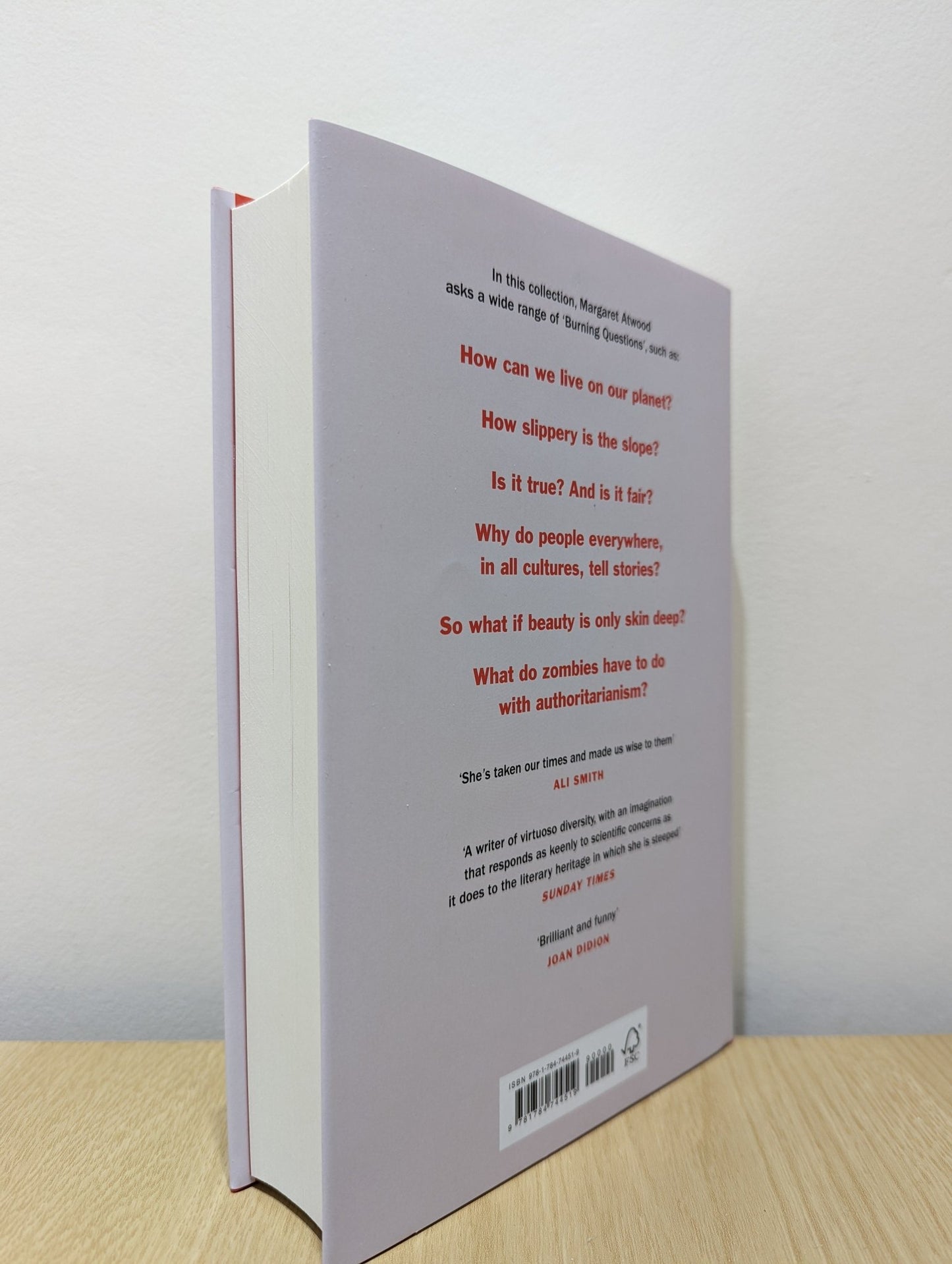 Burning Questions: Essays and Occasional Pieces 2004 - 2021 by Margaret Atwood (Signed First Edition) - Fialta Books