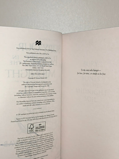 Bury Our Bones in the Midnight Soil by V. E. Schwab (Signed Paperback Edition with sprayed edges) - Fialta Books