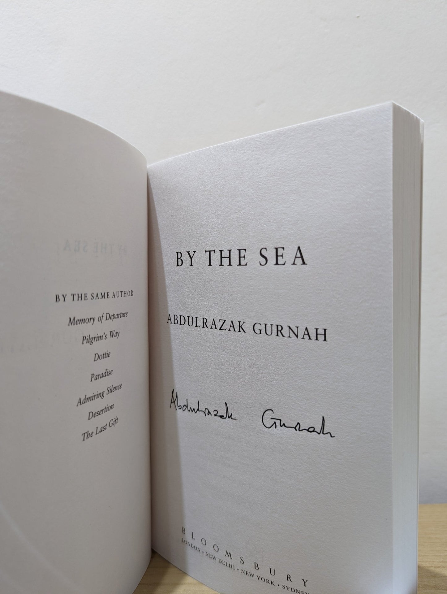 By the Sea by Abdulrazak Gurnah (Signed) - Fialta Books