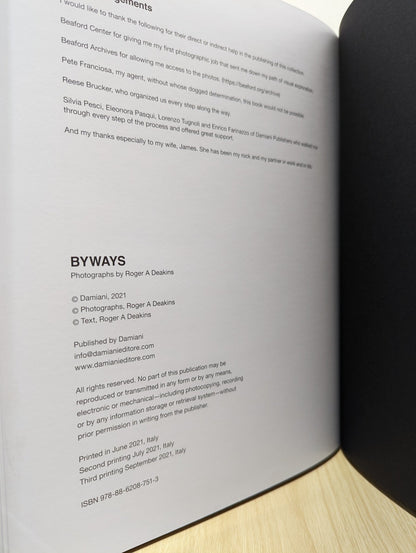 BYWAYS. by Roger A. Deakins (Signed) - Fialta Books