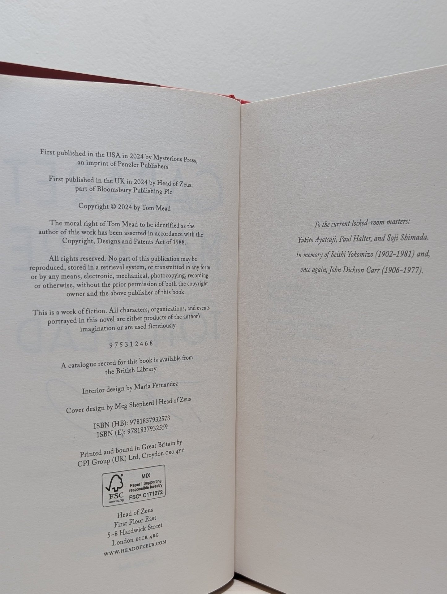 Cabaret Macabre by Tom Mead (Signed First Edition) - Fialta Books