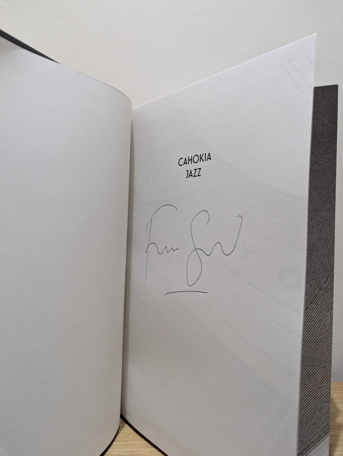 Cahokia Jazz by Francis Spufford (Signed First Edition) - Fialta Books