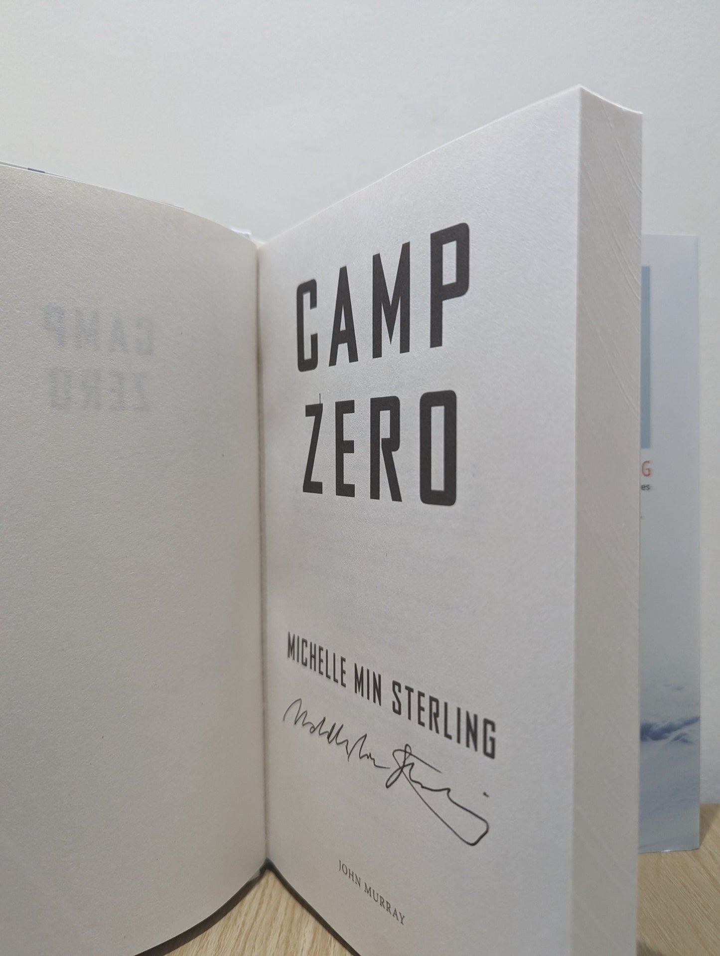 Camp Zero by Michelle Min Sterling (Signed First Edition) - Fialta Books