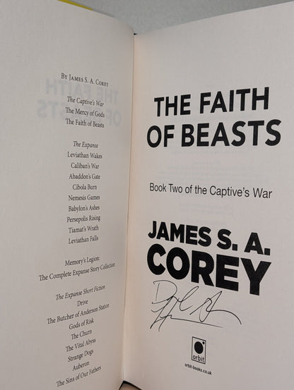 Captive's War: Mercy of Gods; Faith of Beasts (Signed First Edition) - Fialta Books