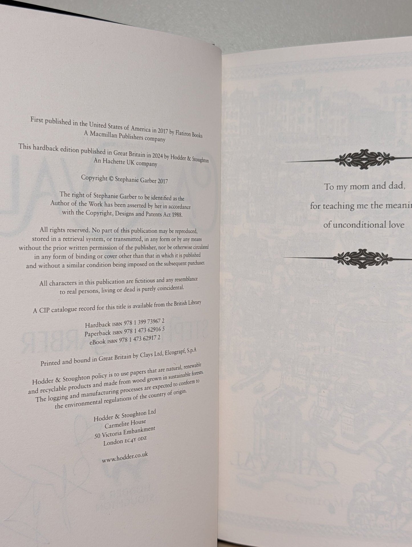 Caraval by Stephanie Garber (Signed Special Edition) - Fialta Books