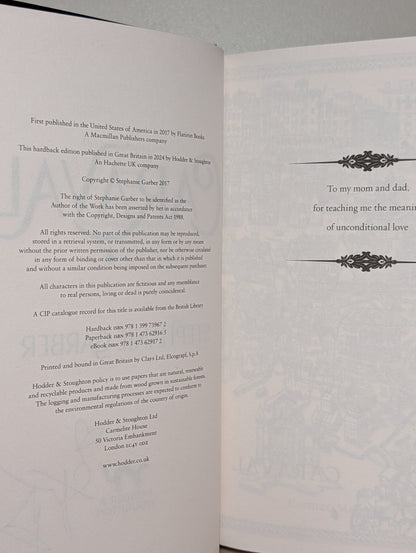 Caraval by Stephanie Garber (Signed Special Edition) - Fialta Books