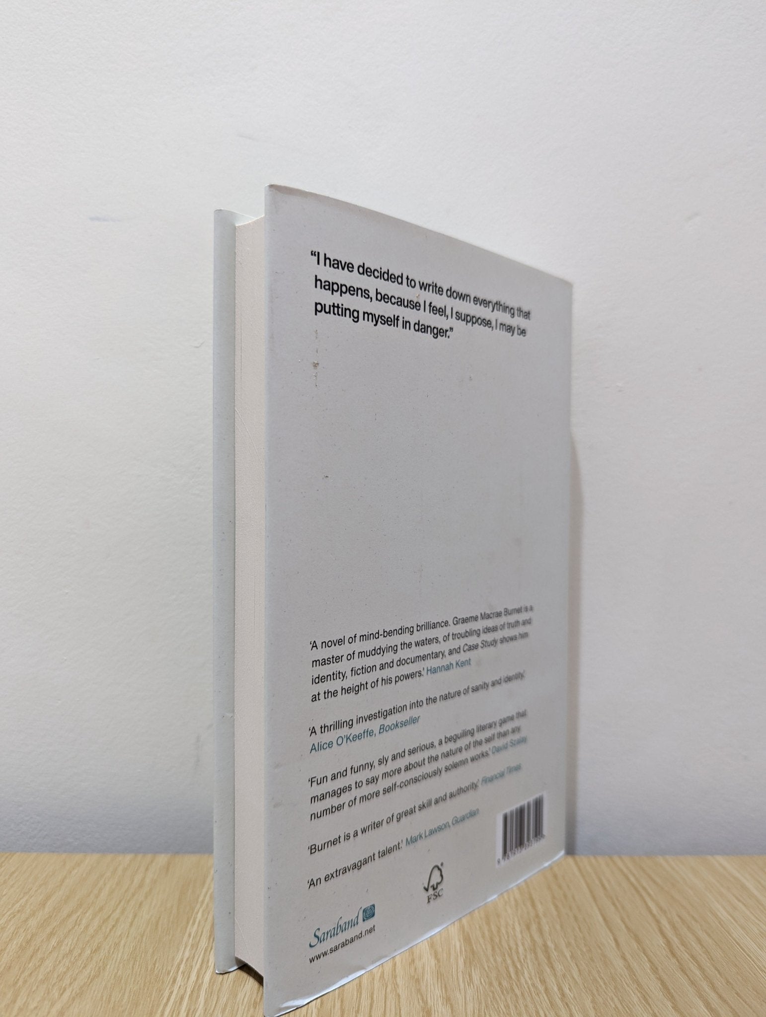 Case Study by Graeme Macrae Burnet (First Edition) - Fialta Books