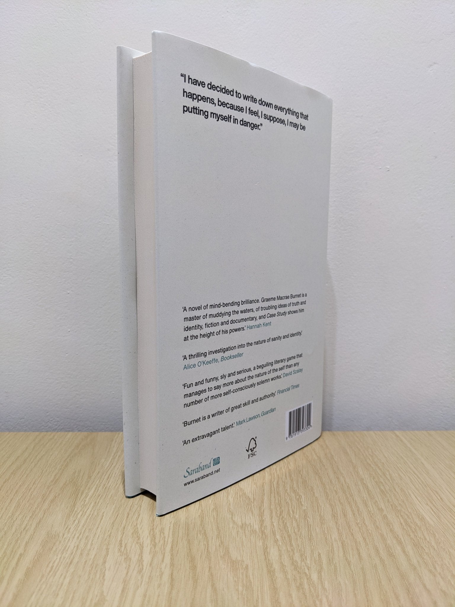 Case Study by Graeme Macrae Burnet (Signed) - Fialta Books