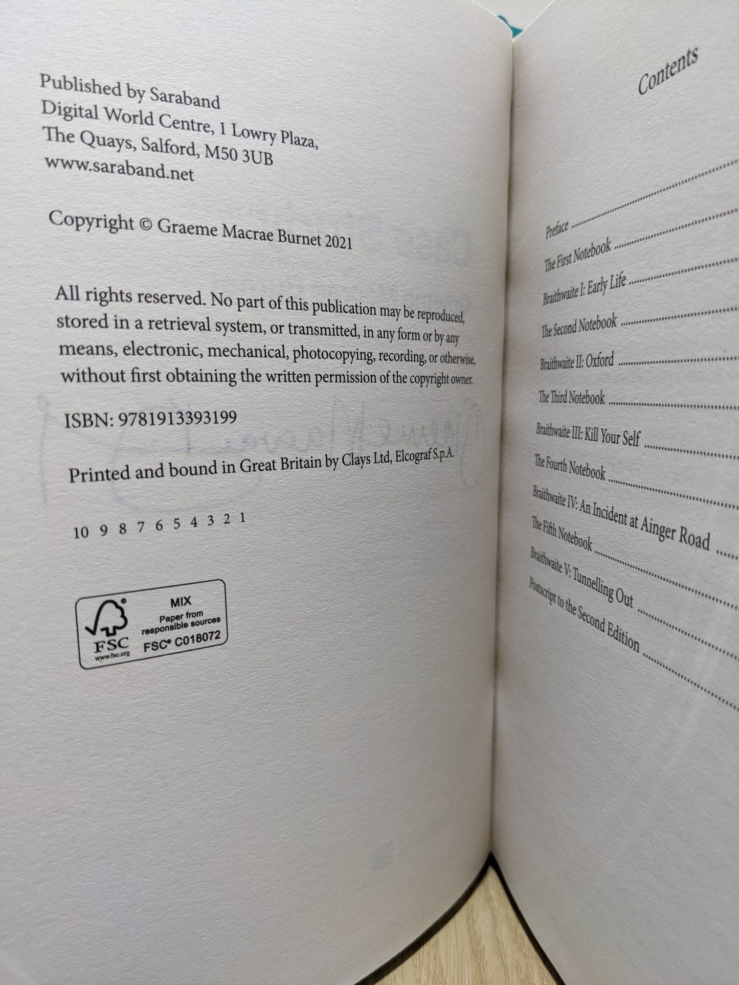 Case Study by Graeme Macrae Burnet (Signed) - Fialta Books