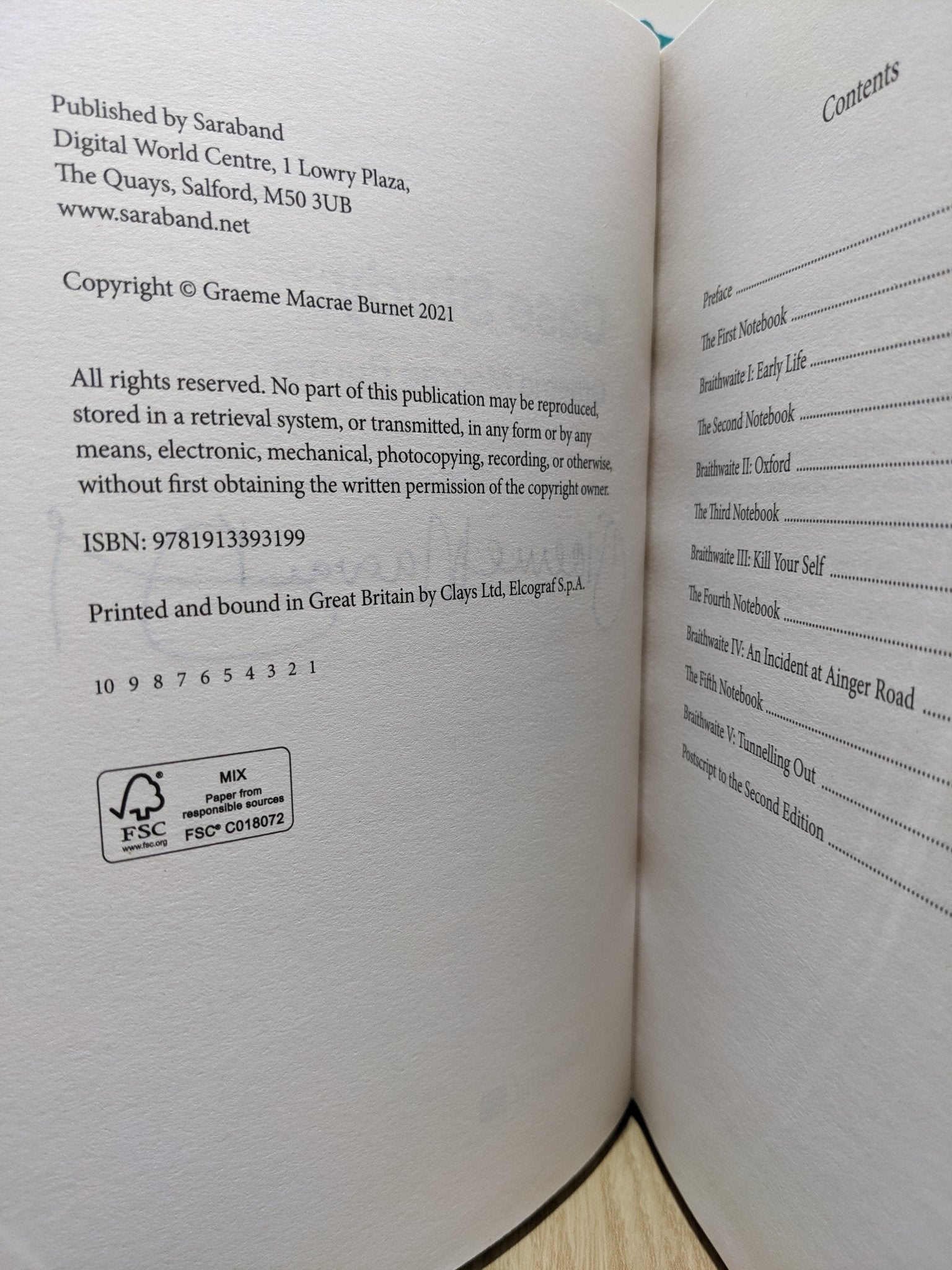 Case Study by Graeme Macrae Burnet (Signed) - Fialta Books