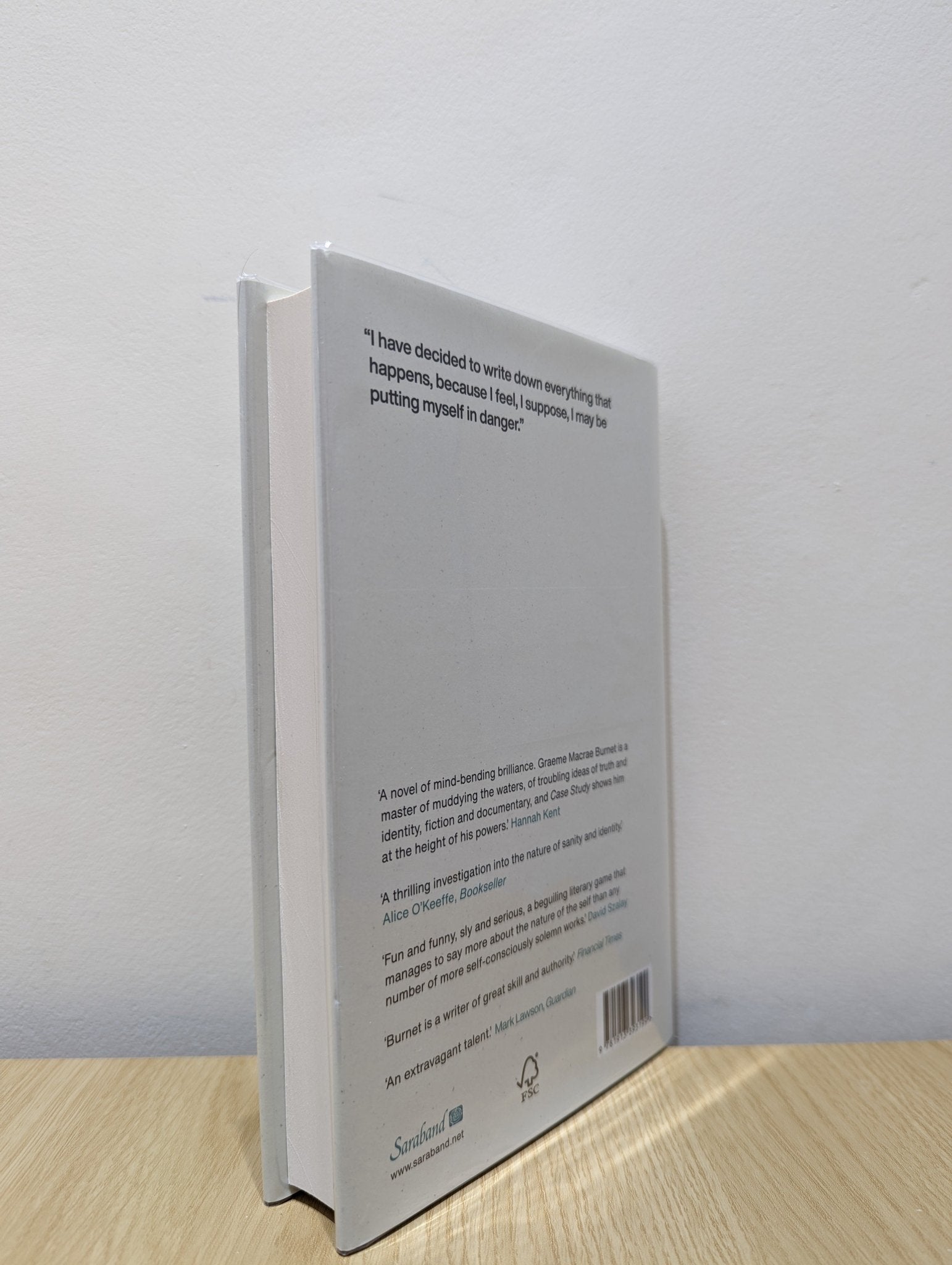 Case Study by Graeme Macrae Burnet (Signed First Edition black board) - Fialta Books