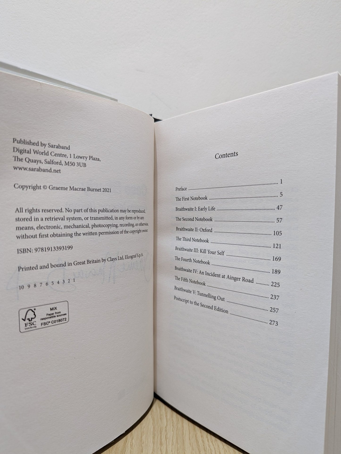 Case Study by Graeme Macrae Burnet (Signed First Edition black board) - Fialta Books