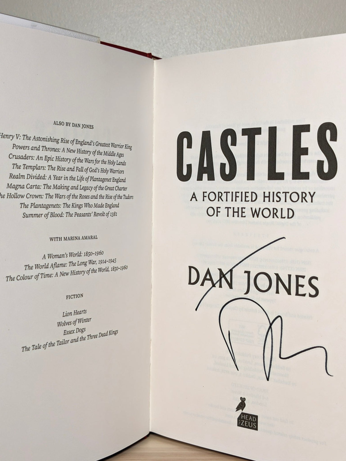 Castles by Dan Jones (Signed First Edition) - Fialta Books