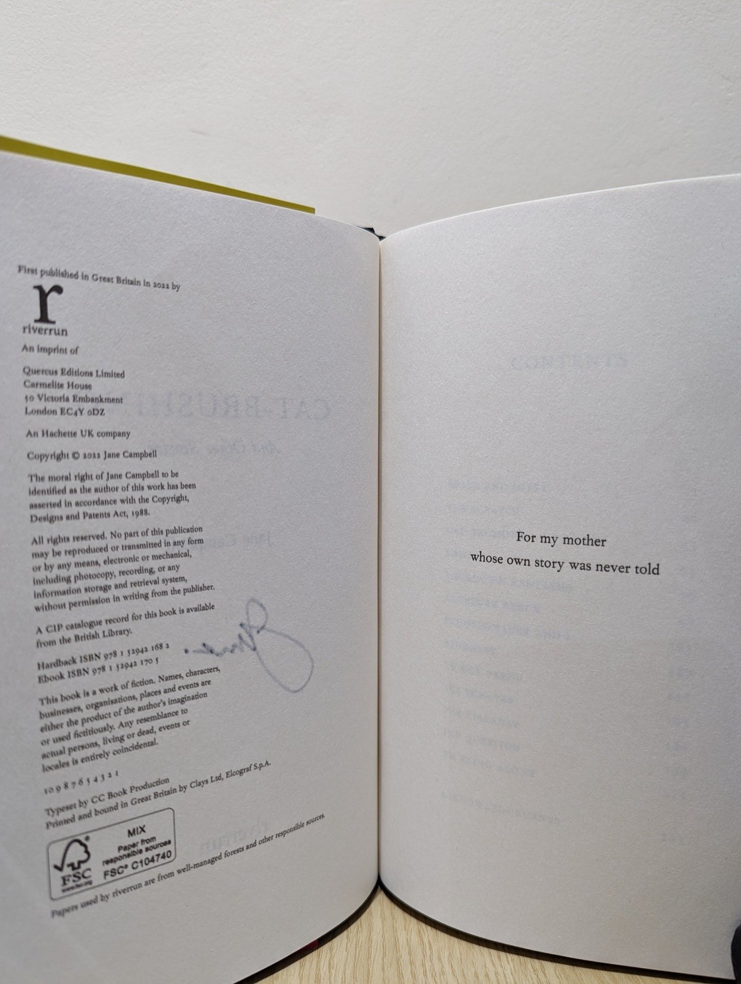 Cat Brushing by Jane Campbell (Signed First Edition) - Fialta Books