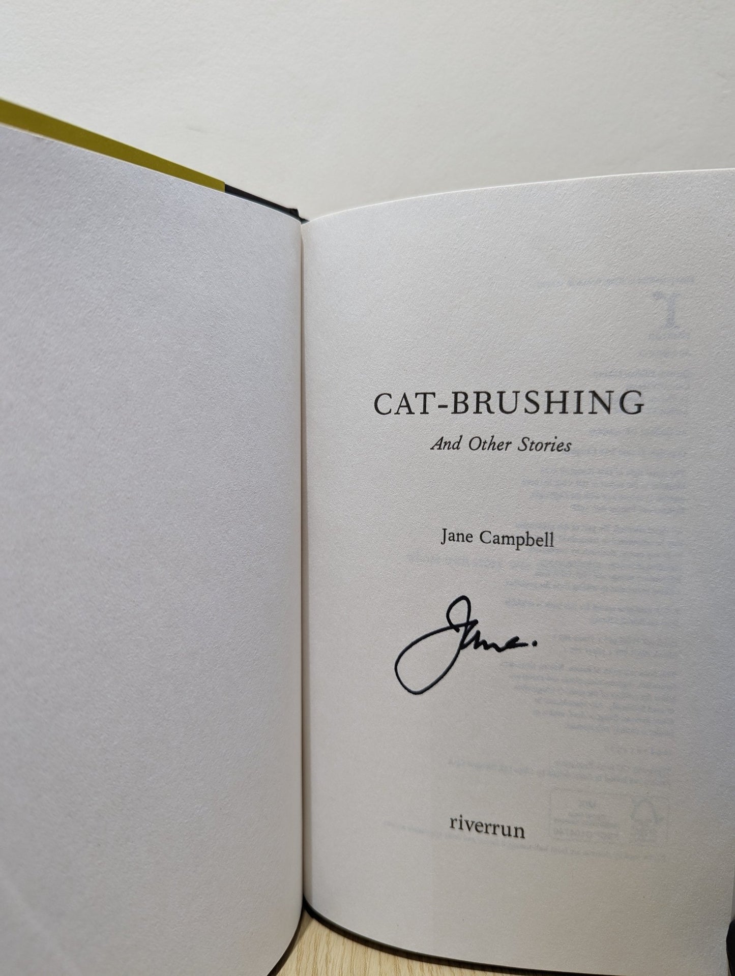 Cat Brushing by Jane Campbell (Signed First Edition) - Fialta Books