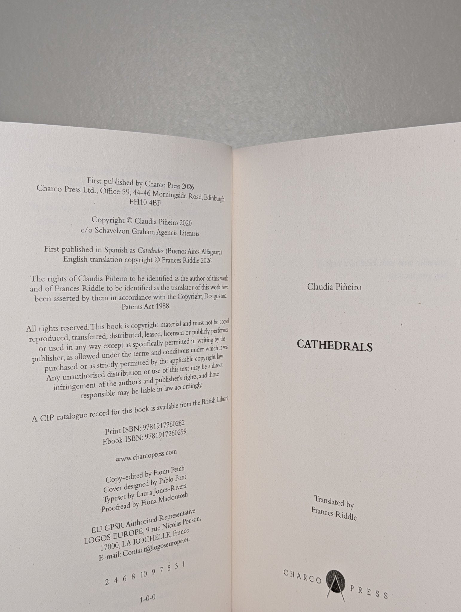Cathedrals by Claudia Pineiro (Signed First Edition) - Fialta Books