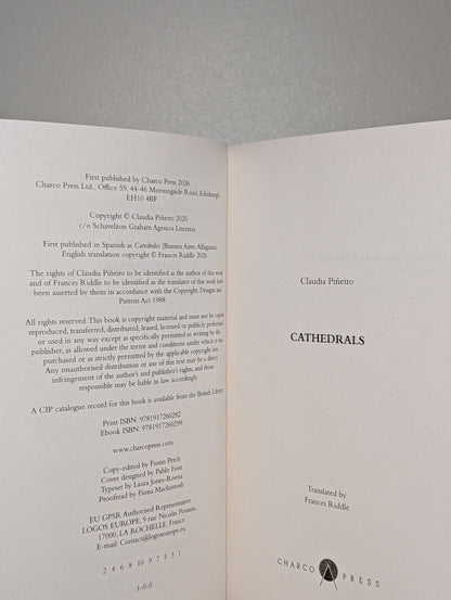 Cathedrals by Claudia Pineiro (Signed First Edition) - Fialta Books