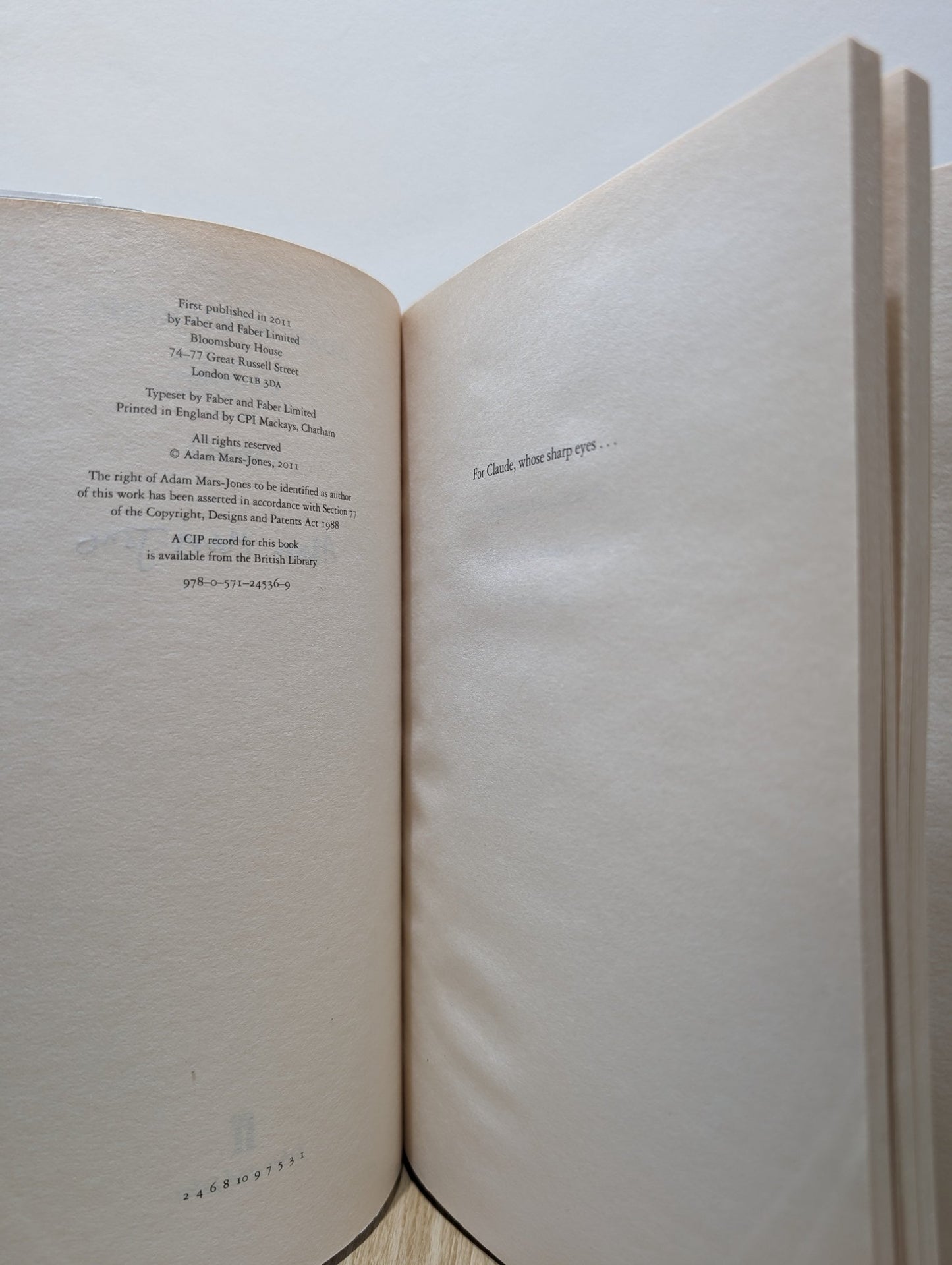 Cedilla by Adam Mars - Jones (Signed First Edition) - Fialta Books
