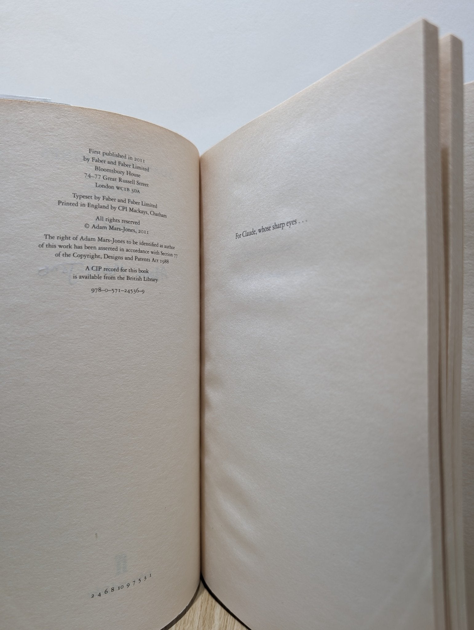 Cedilla by Adam Mars - Jones (Signed First Edition) - Fialta Books