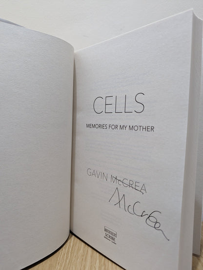 Cells: memories for my mother by Gavin McCrea (Signed First Edition) - Fialta Books