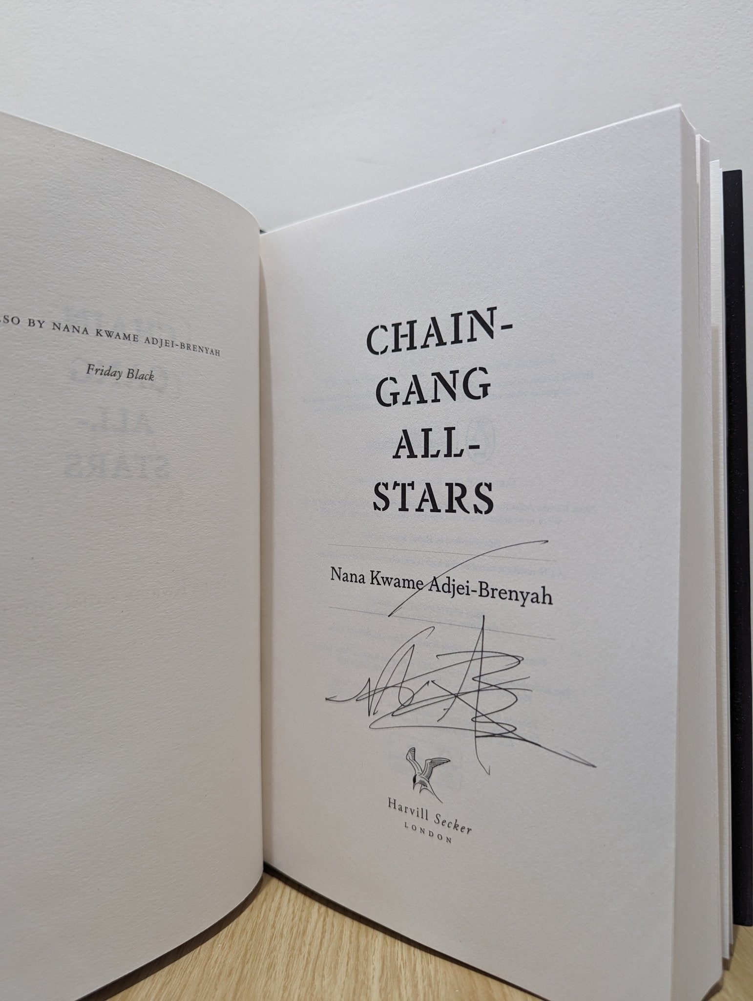 Chain-Gang All-Stars by Nana Kwame Adjei-Brenyah (Signed First Edition with extra essay) - Fialta Books