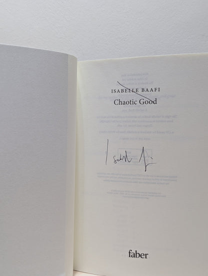 Chaotic Good by Isabelle Baafi (Signed First Edition) - Fialta Books