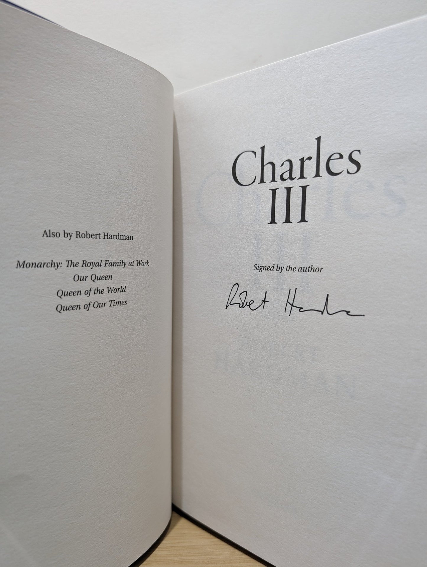 Charles III: New King. New Court. The Inside Story. by Robert Hardman (Signed First Edition) - Fialta Books