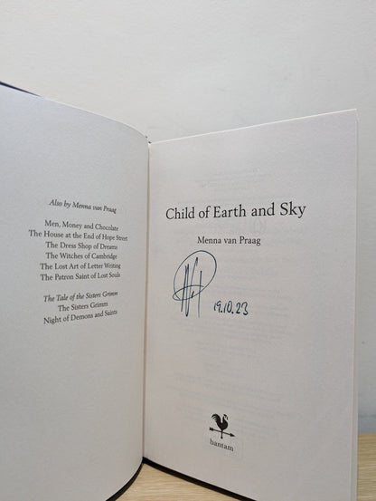 Child of Earth & Sky by Menna Van Praag (Signed Dated First Edition) - Fialta Books
