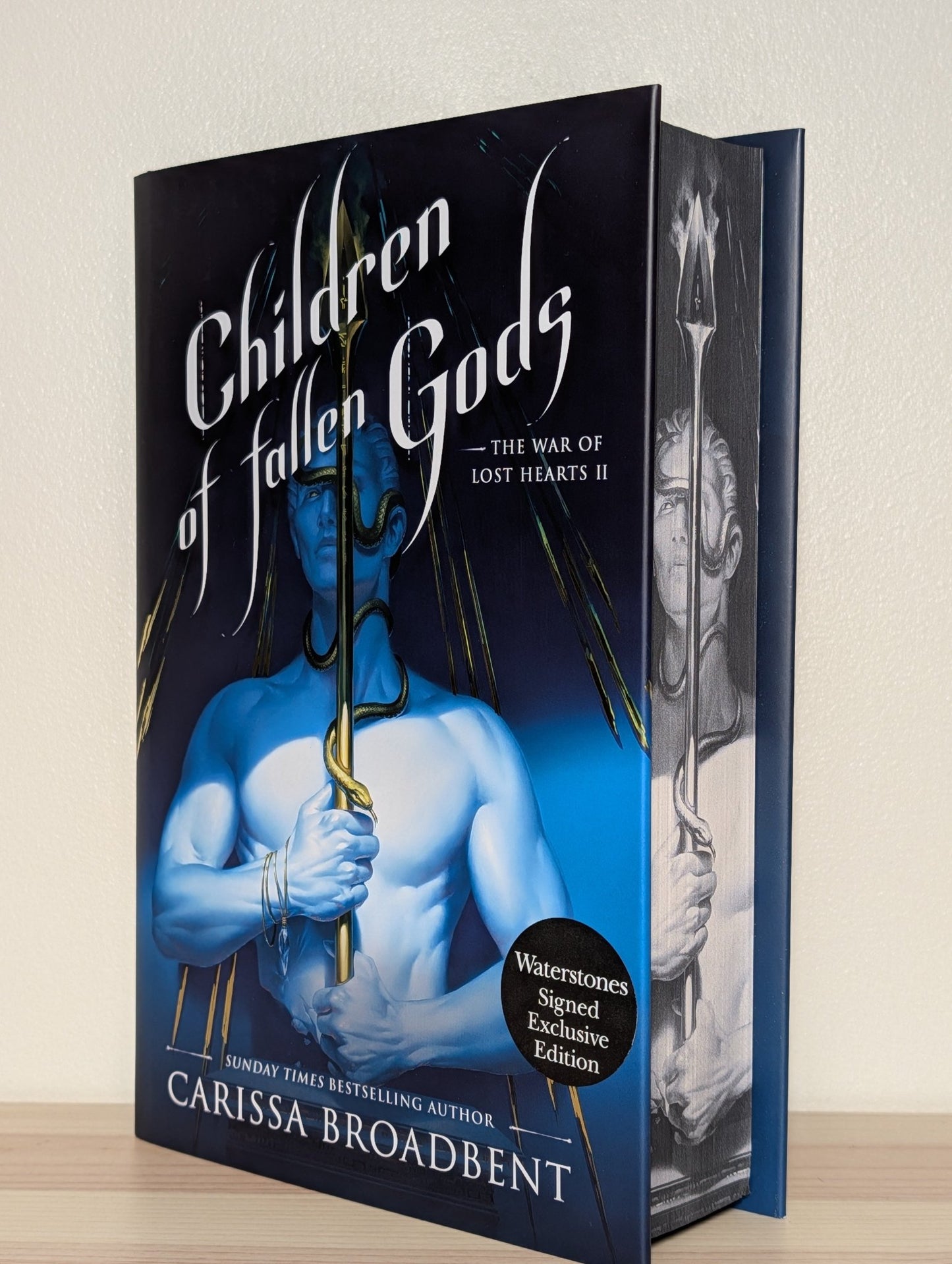 Children of Fallen Gods by Carissa Broadbent (Signed First Edition with sprayed edges) - Fialta Books