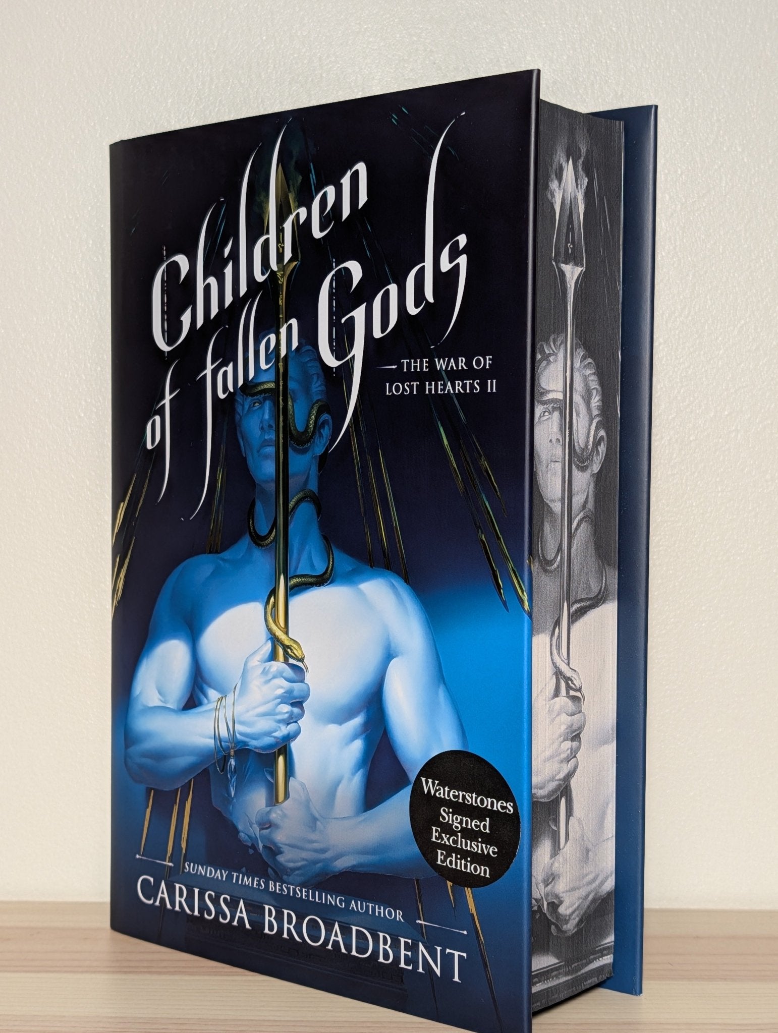 Children of Fallen Gods by Carissa Broadbent (Signed First Edition with sprayed edges) - Fialta Books