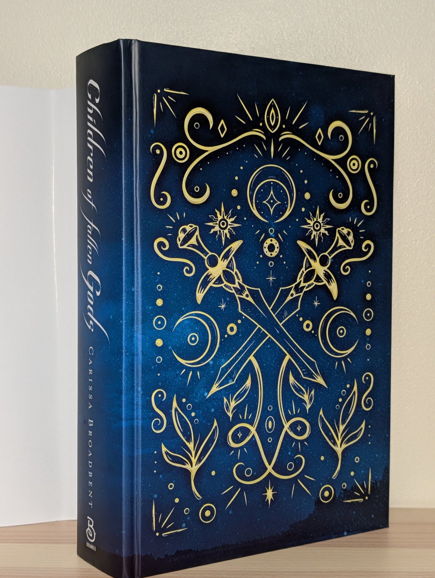 Children of Fallen Gods by Carissa Broadbent (Signed First Edition with sprayed edges) - Fialta Books