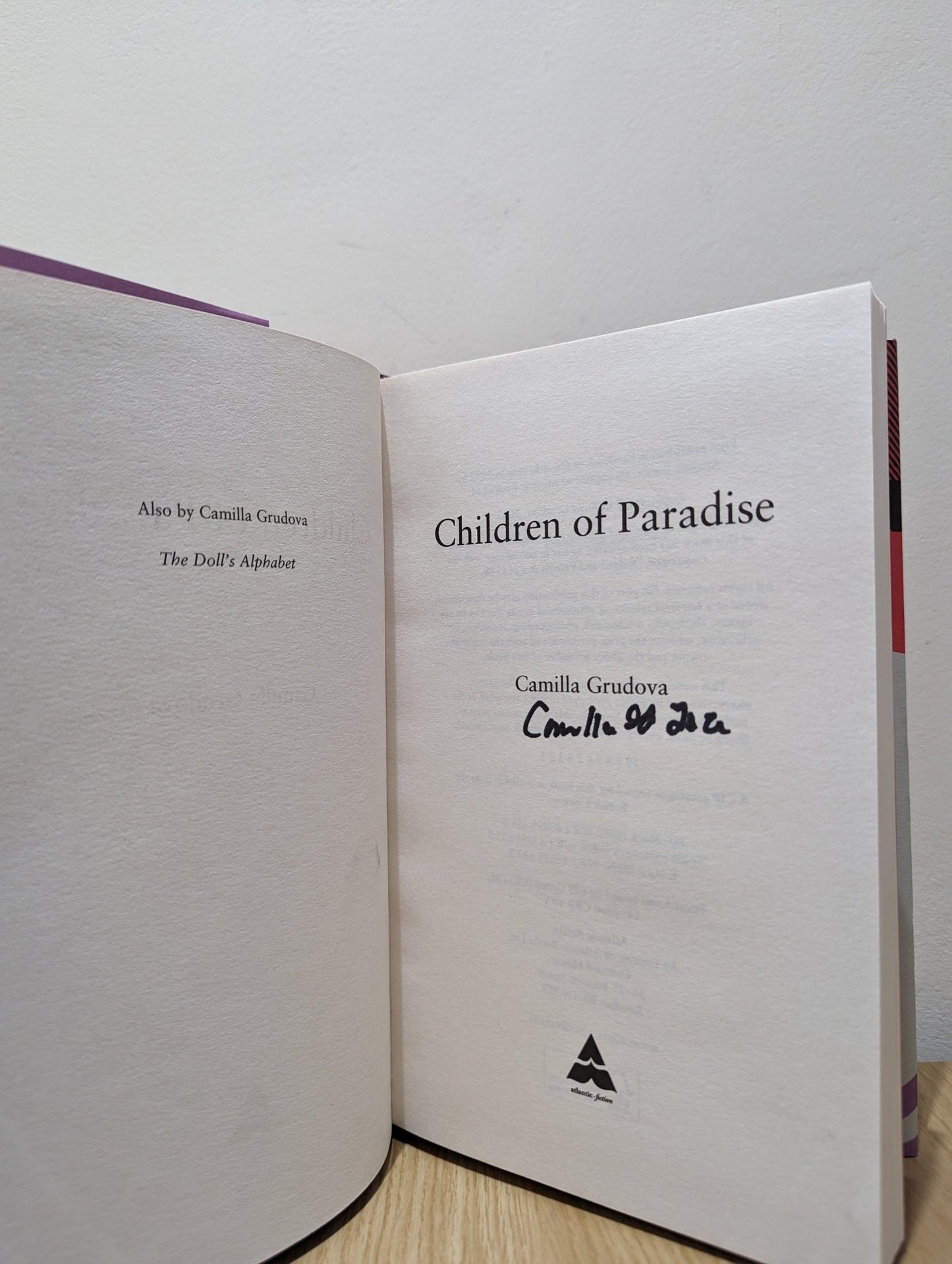 Children of Paradise by Camilla Grudova (Signed First Edition) - Fialta Books