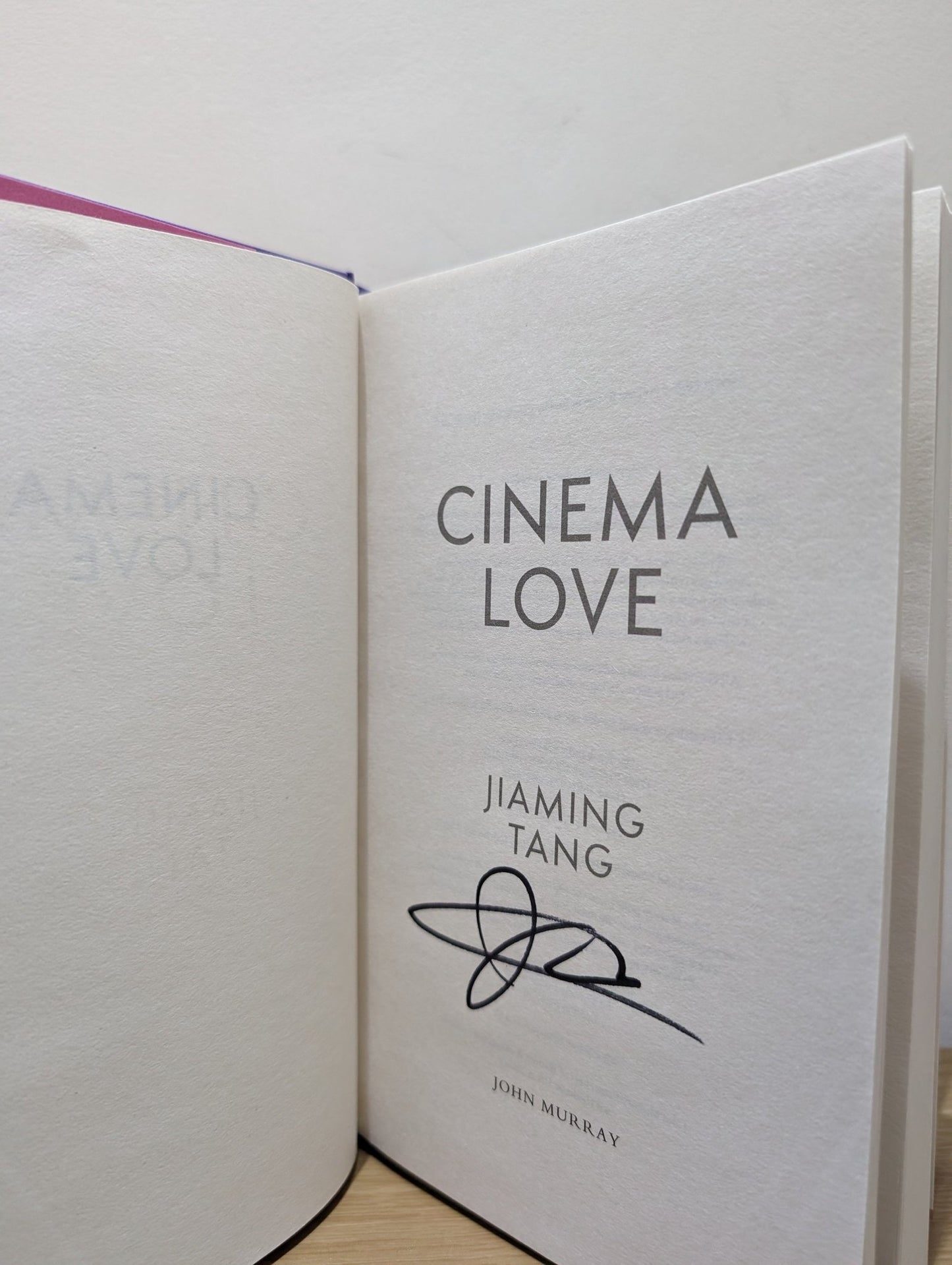 Cinema Love by Jiaming Tang (Signed First Edition) - Fialta Books