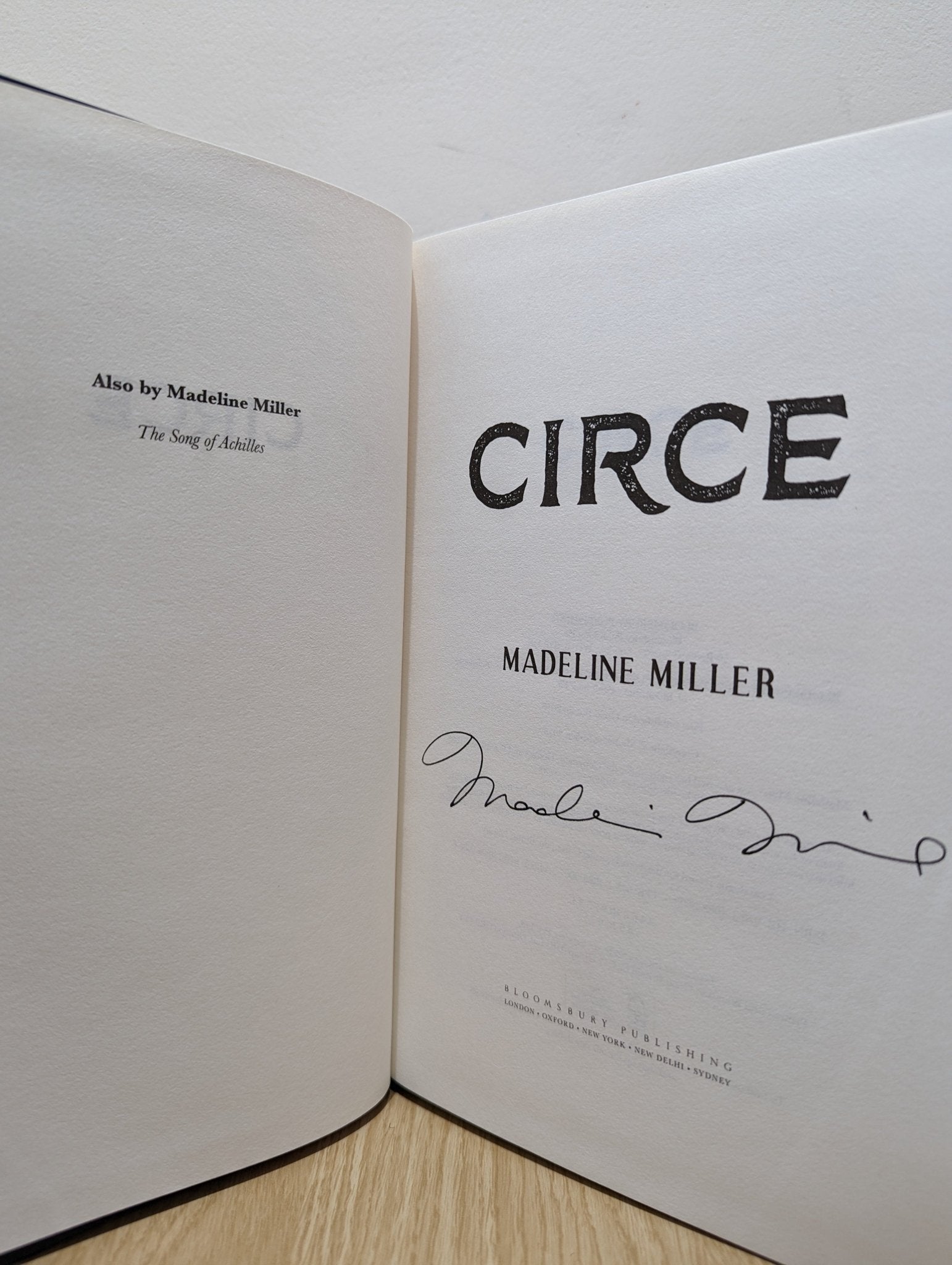Circe by Madeline Miller (Signed) - Fialta Books