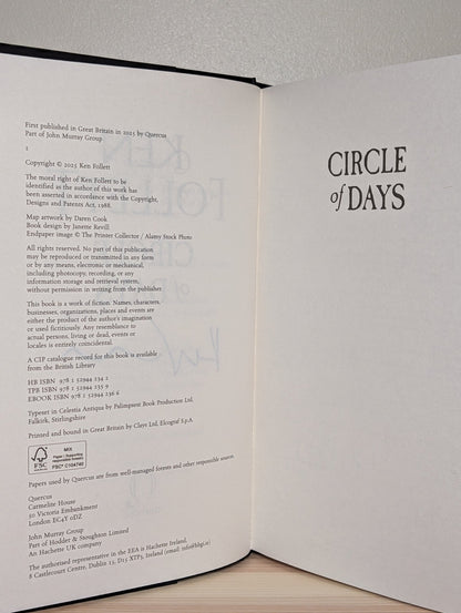 Circle of Days by Ken Follett (Signed First Edition) - Fialta Books